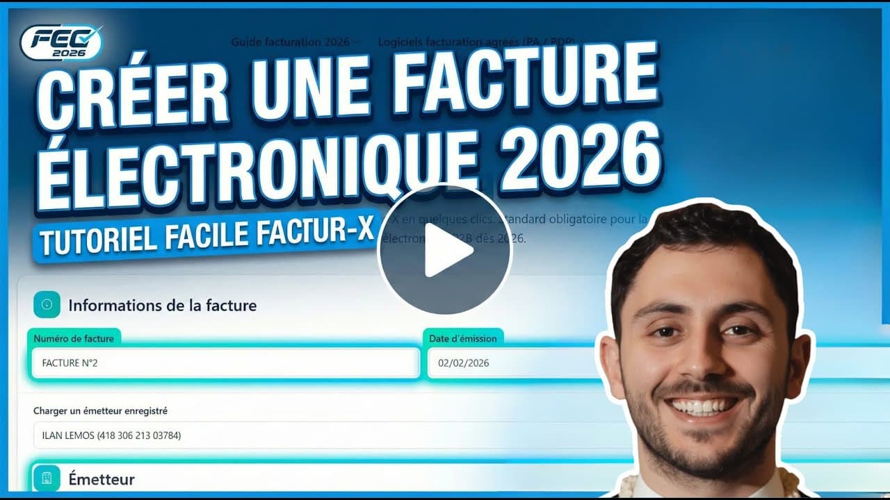 Guide d'utilisation du générateur de factures électroniques
